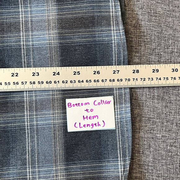 Rhone Plaid Long Sleeve Button Up Shirt - Men's Size M - Picture 10 of 11